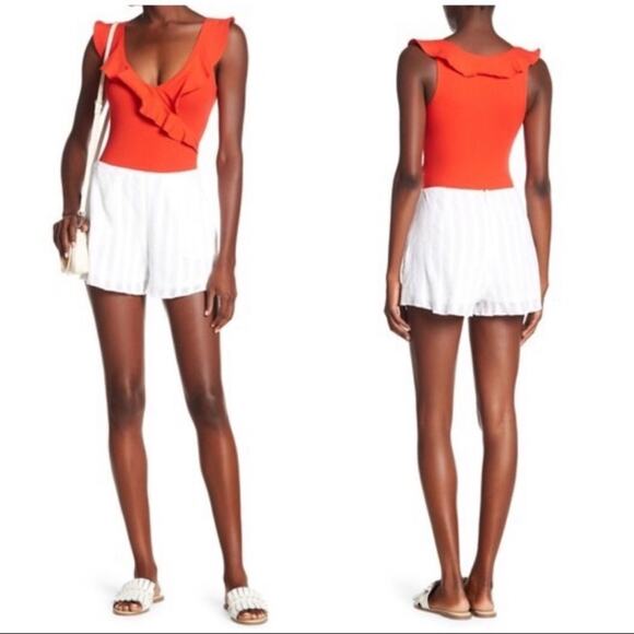 Show Me Your Mumu white Sawyer shorts SMALL - Picture 2 of 5